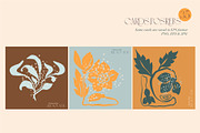 Flowers of the Art Nouveau, a Pattern Graphic by Collection by VY (Thumbnail 4 of 17)