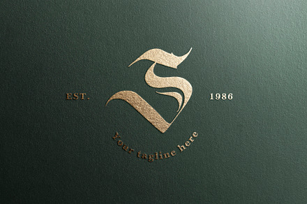S callygraphic logotype