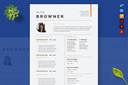 USA & NYC Job Market Resume, a Resume Template by Nur Designer (Thumbnail 3 of 4)