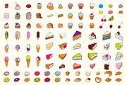450+ hand drawn desserts and coffee, a Decorative Illustration by pixelwerk (Thumbnail 2 of 8)