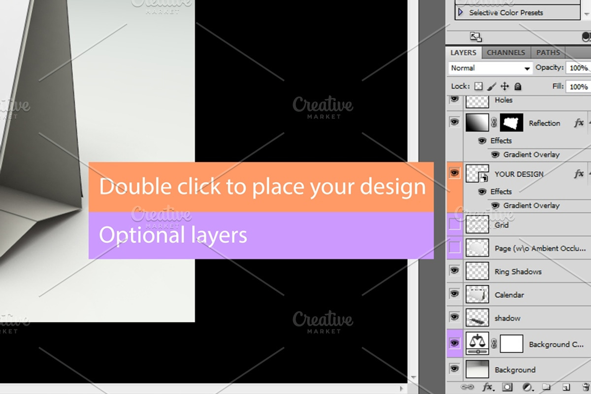Desk Calendar Mock-Up, a Mockup by maximmmmum (Photo 7 of 8)