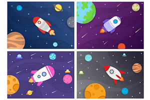 20 Cute Astronaut Space Background