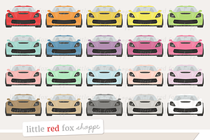 Sports Car Front Clipart