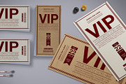 Multipurpose Retro VIP Pass Card 01, a Card Template by Tzochko (Thumbnail 4 of 5)