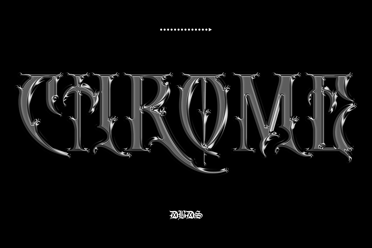 Chrome Metal Text Styles, a Layer Style Add-On by dbdslondon (Photo 4 of 6)