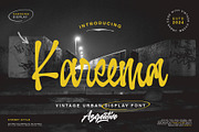 Kareema - Vintage Urban Display Font, a Handwritten Font by Azcreative Studio (Thumbnail 1 of 12)