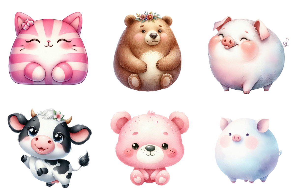 Squishmallow Animals Sublimation, an Illustration by CreationArt (Photo 4 of 5)