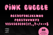 Pink Bubble letters and numbers, an Object Graphic by Idressart (Thumbnail 1 of 5)