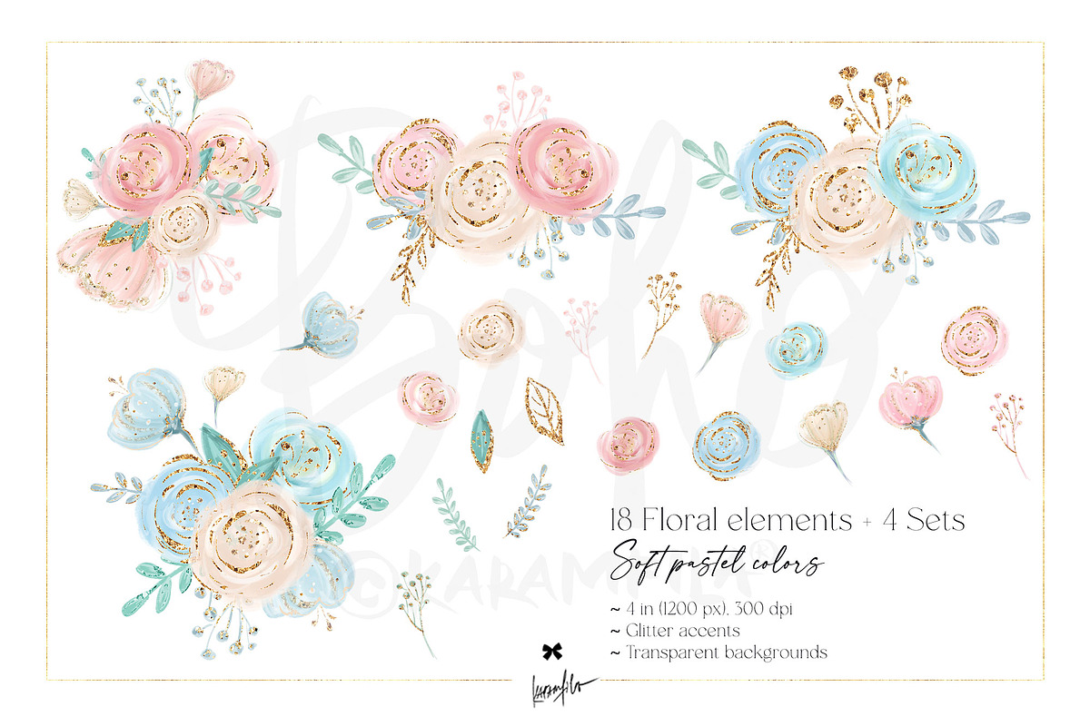 Boho Animals Woodland Clipart, an Animal Illustration by KaramfilaS (Photo 6 of 9)
