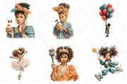 Little Girl Juneteenth Clipart, an Illustration by DreamPrint404 (Thumbnail 3 of 5)
