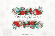 Wonderful Time Christmas Clipart, a Seasonal Illustration by Tanya Kart (Thumbnail 1 of 8)