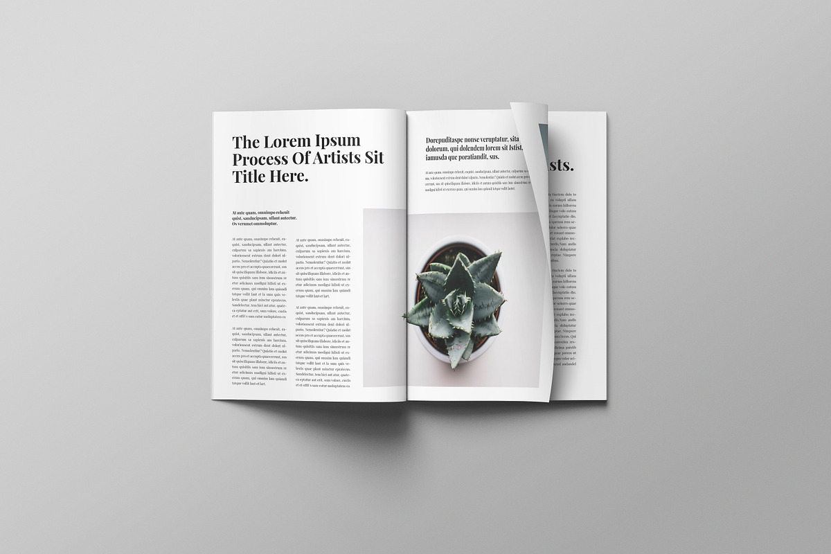 Botanical Magazine Template, a Magazine Template by evgenystudio
