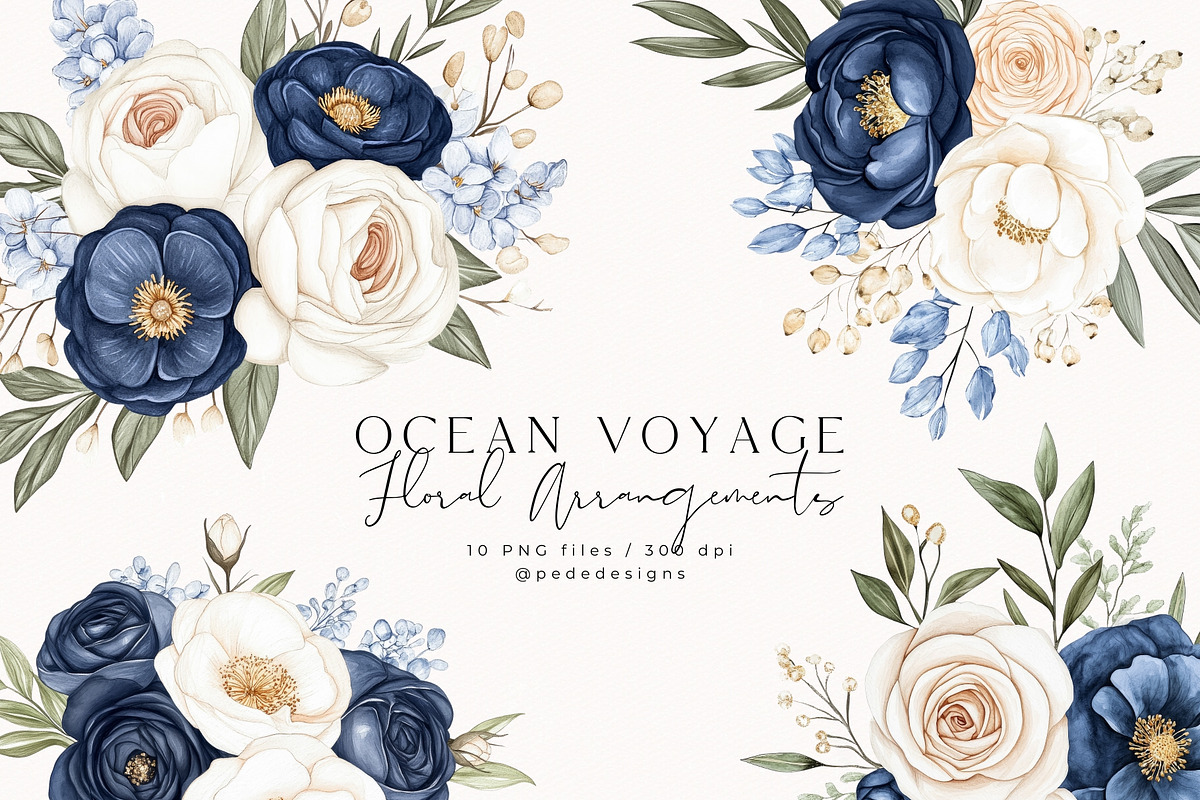 Ocean Voyage Collection, a Decorative Illustration by PeDe Designs (Photo 9 of 26)