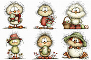Whimsical Easter Chick Clipart, an Illustration by Libby Wishes (Thumbnail 6 of 6)