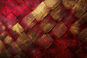 Elegant background with woven gold t, a Photo by LOGOCREATIVE