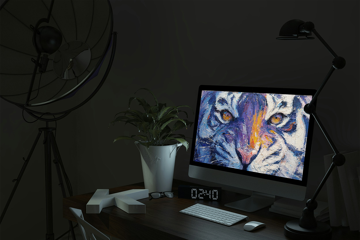 Majestic Tiger Art Set, an Animal Illustration by pictures for you (Photo 9 of 22)