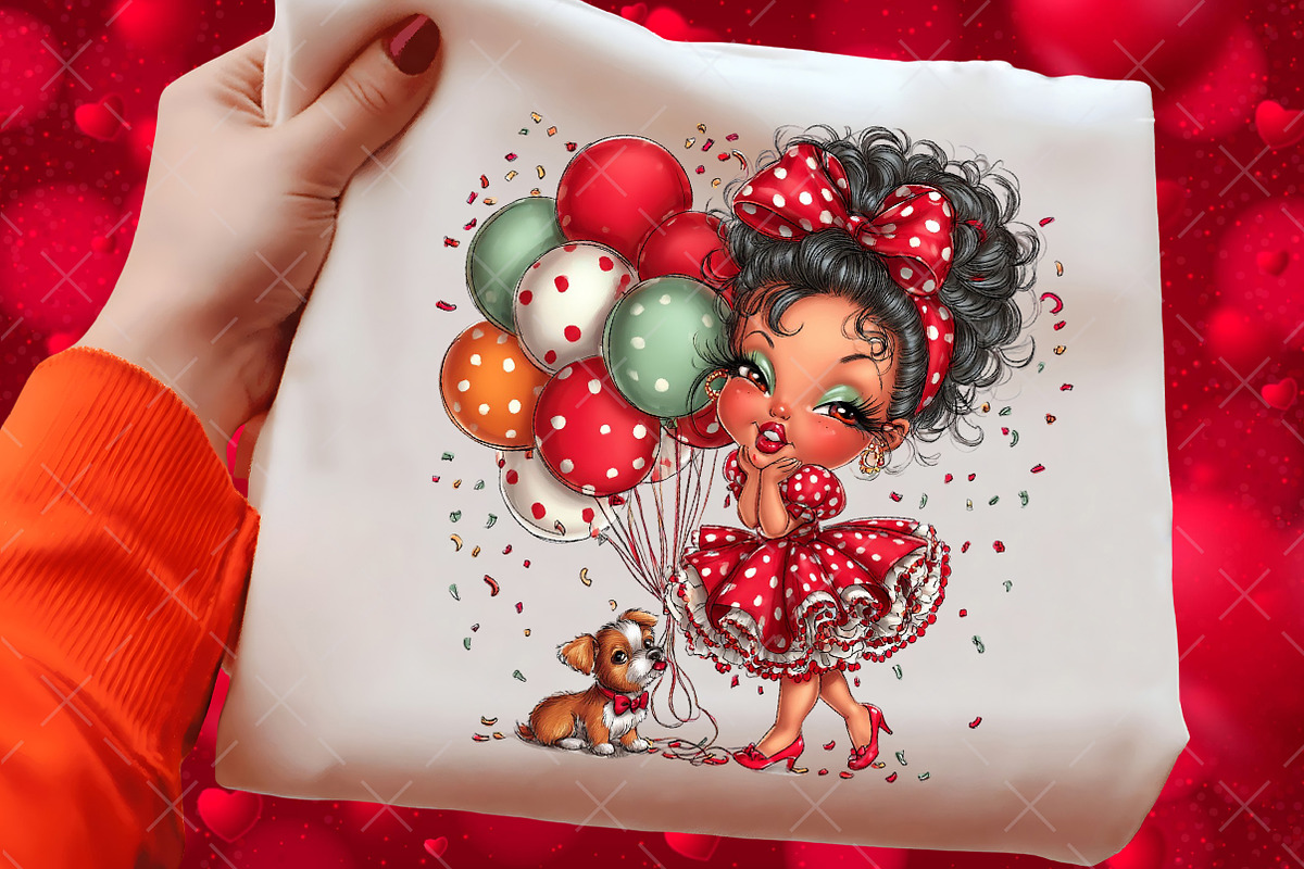 Funny Birthday Party Girl Bundle, an Illustration by Craft Nest (Photo 9 of 9)