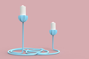 Rope Candelabrum 3D Printing, an Object 3D Model by Kseniya-Omega