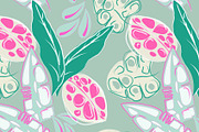 Cartoon jungle monstera leaves, a Pattern Graphic by Cotton Melon pattern Shop (Thumbnail 3 of 6)
