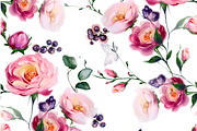 Watercolor botanical fruity flowers, a Decorative Illustration by Edith’s World (Thumbnail 6 of 10)