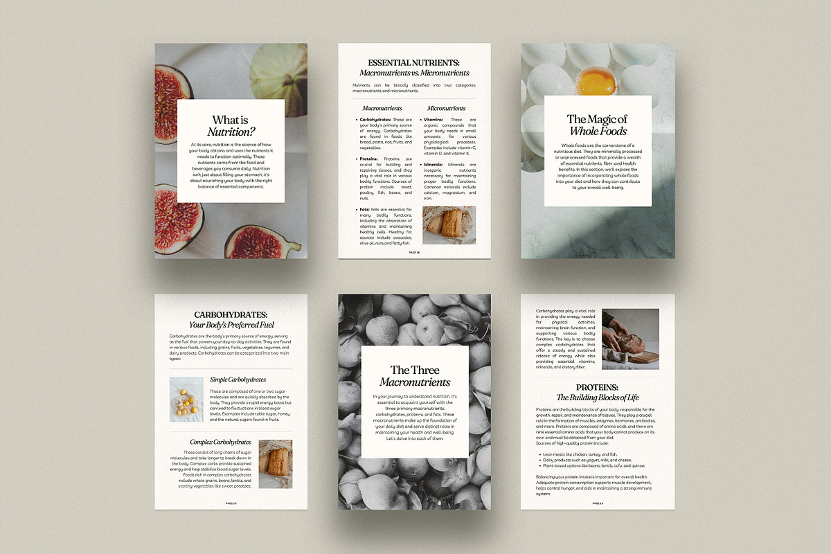 Nutrition Coach Ebook - Canva, a Magazine Template by Willoe Studio (Photo 4 of 11)