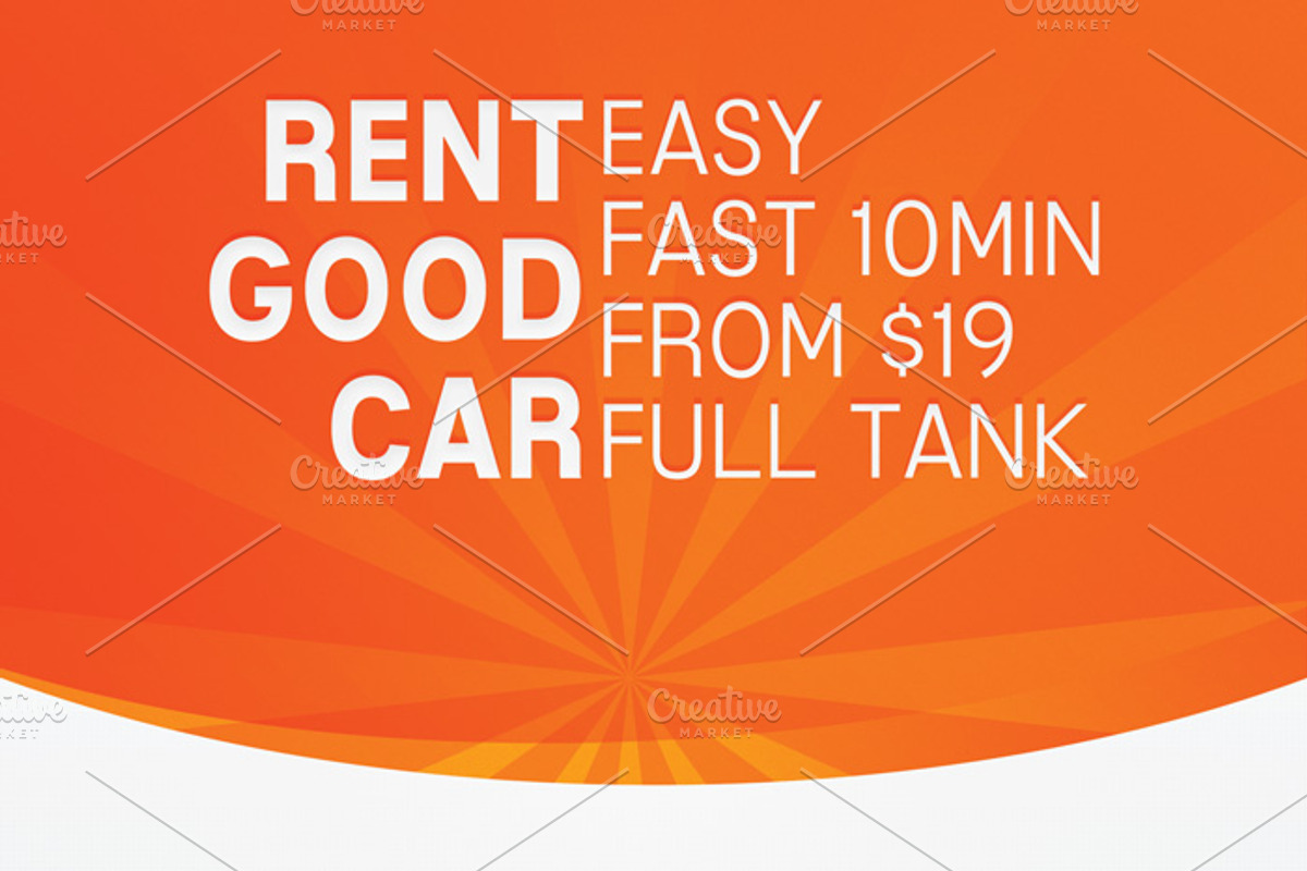 Car Rental Flyer Template, a Flyer Template by Krukowski Graphics (Photo 3 of 3)