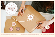 Bakery Round Sticker Templates, a Stationery Template by Hell Yeah Designs (Thumbnail 6 of 7)