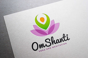 Om Shanti - Yoga and Meditation Logo