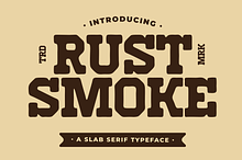 Rust Smoke–Vintage Western SlabSerif