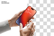 Holding iPhone 16 Pro Max Mockup, an iPhone Mockup by RamStudio2 (Thumbnail 5 of 8)