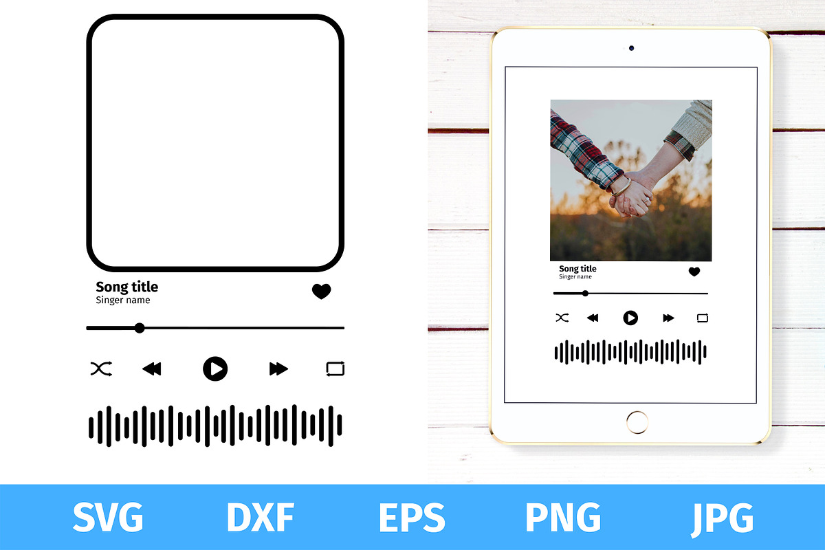 Song frame, music player template, a Graphic by vikkishop (Photo 1 of 6)