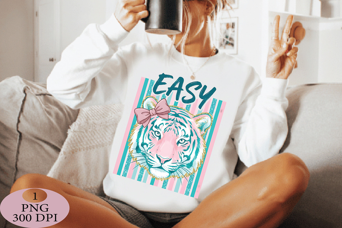Easy Tiger PNG Coquette Tiger Bow, a Seasonal Illustration by Daily.Designs (Photo 2 of 5)