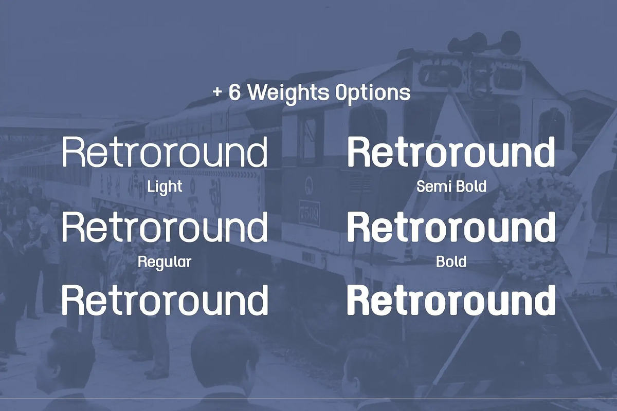 HU Retroround / 20% OFF, a Sans Serif Font by heummdesign (Photo 2 of 6)