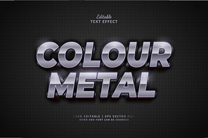 Text Effect Colour Metal, a Layer Style Add-On by Navy Graphic