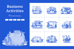 M581_Business Activities, a Work Illustration by hoangpts