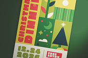 Christmas Dinner Flyer Set, a Flyer Template by KMZVR.Lab (Thumbnail 3 of 6)