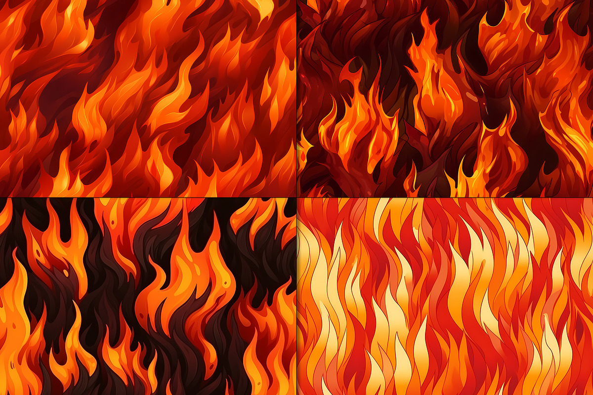20 Seamless Fire! Fire! Patterns, a Pattern Graphic by Nordic Design (Photo 8 of 9)