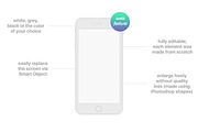 iPhone™ Outline Mockups, an iPhone Mockup by eppearance (Thumbnail 3 of 4)