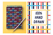 6 DOODLE PATTERNS, a Pattern Graphic by Nastya Tkachova (Thumbnail 2 of 5)
