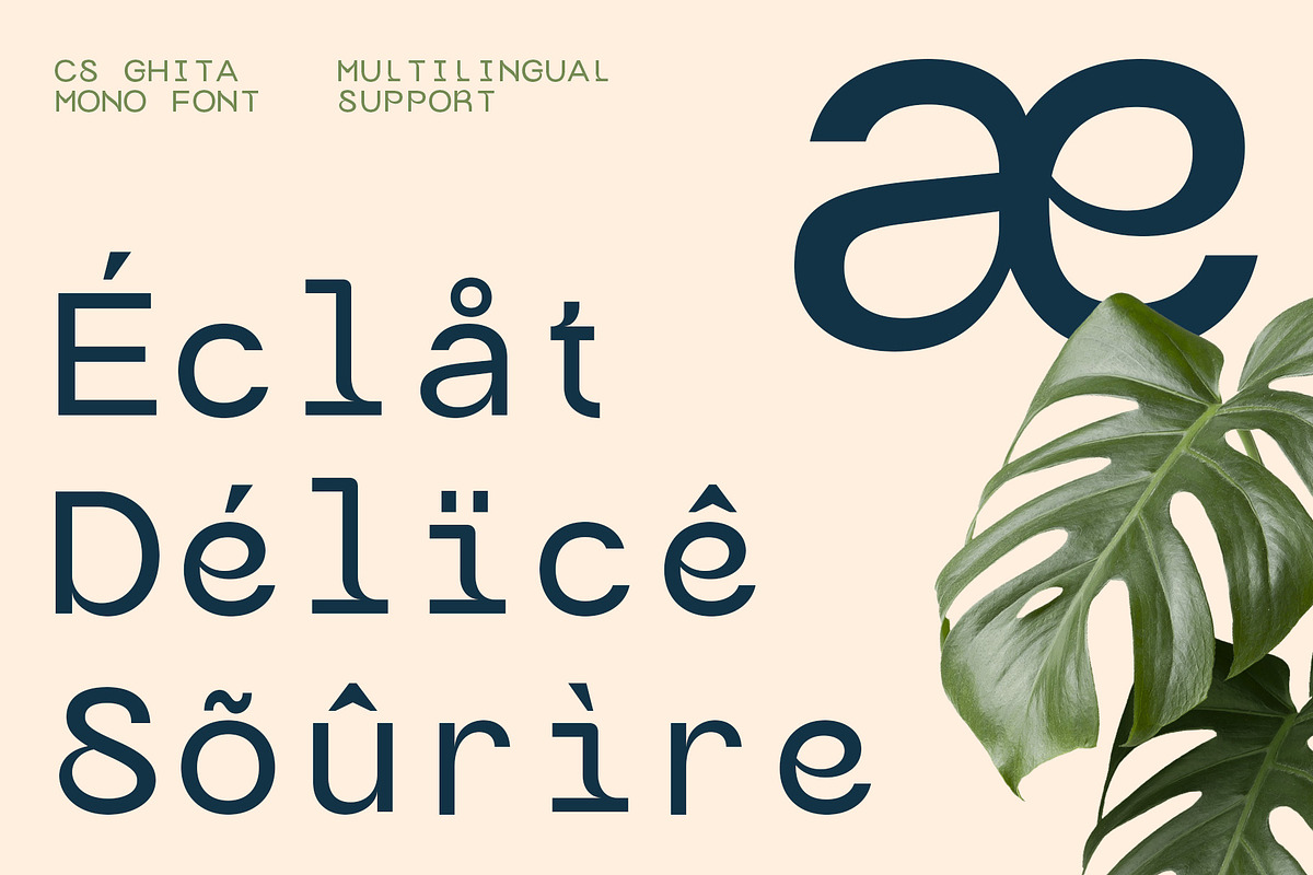 CS Ghita Mono – Monospaced Font, a Sans Serif Font by Craft Supply Co. (Photo 7 of 8)