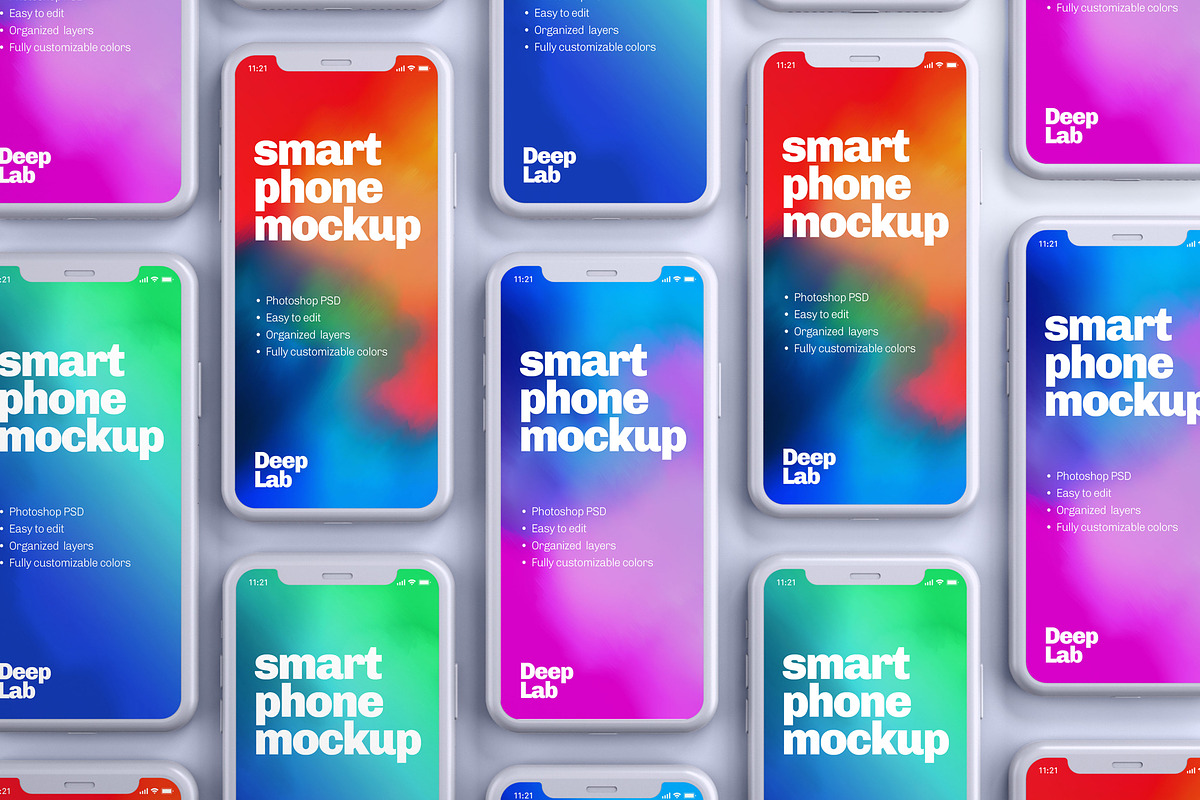 iPhone 11 Pro Clay Mockup Set, an iPhone Mockup by Deeplab (Photo 8 of 25)