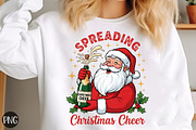 Funny Christmas Santa Claus Sublimat, an Illustration by Libby Wishes (Thumbnail 1 of 6)