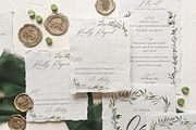 Watercolor Monogram Wedding Suite, an Invitation Template by BlueRobinDesignShop (Thumbnail 3 of 14)