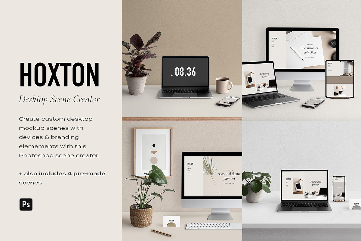 Desktop & Multi Device Scene Creator, a Mac Mockup by Moyo Studio (Photo 1 of 15)