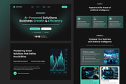 Artificial Intelligence Homepage, a Landing Page Template by Antstheme (Thumbnail 2 of 2)