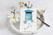 Antique Mail Clipart Watercolor, an Object Graphic by WatercolorAnn (Thumbnail 2 of 3)