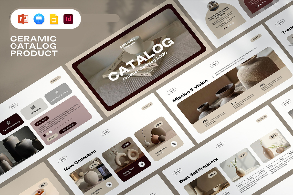 Ceramic Catalog Product Template, a Presentation Template by Pradaxa (Photo 1 of 5)