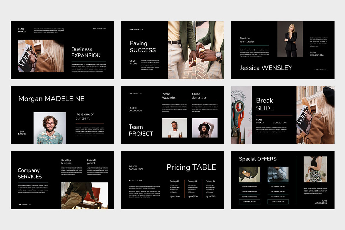 Cosea : Fashion Business Keynote, a Presentation Template by Punkl Camp (Photo 3 of 9)