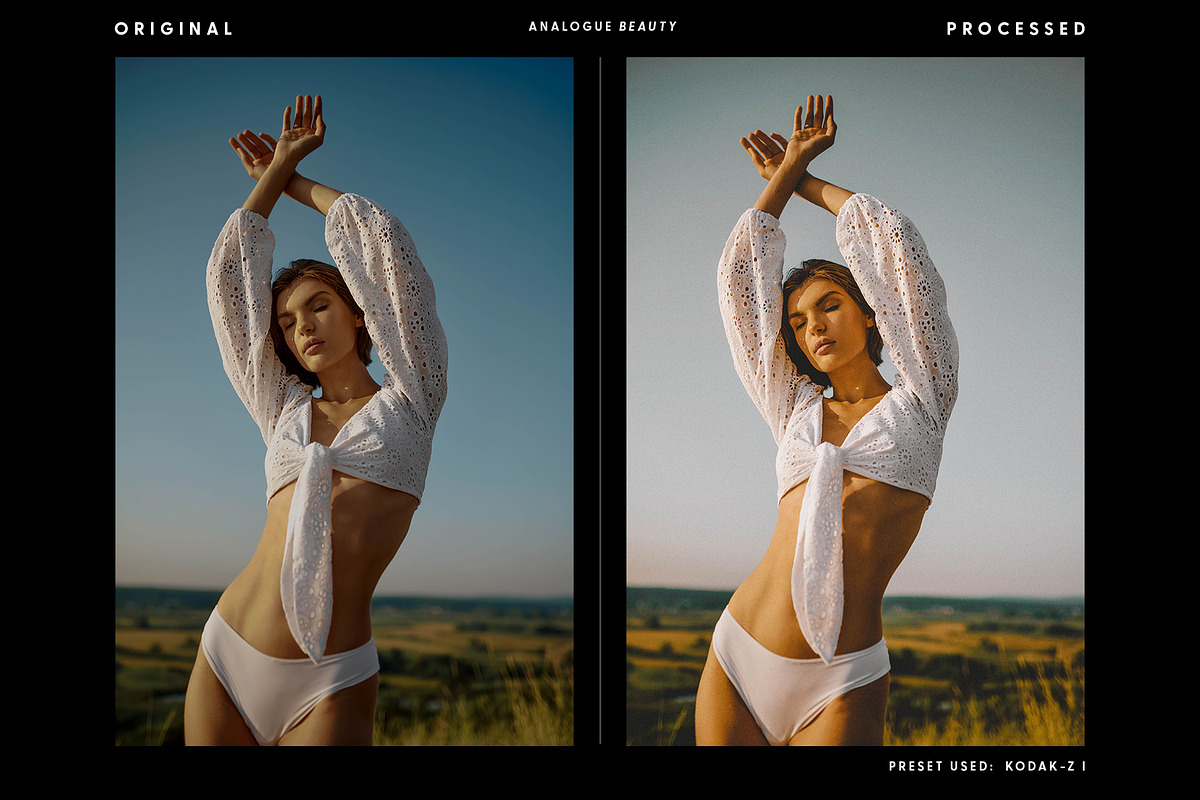 Analogue Beauty - Actions & Presets, an Action Add-On by Hydrozi Presets (Photo 3 of 13)