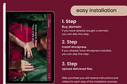 Feminine Wordpress Template Purple, a WordPress Template by myvisuell.de Webdesign (Thumbnail 7 of 9)